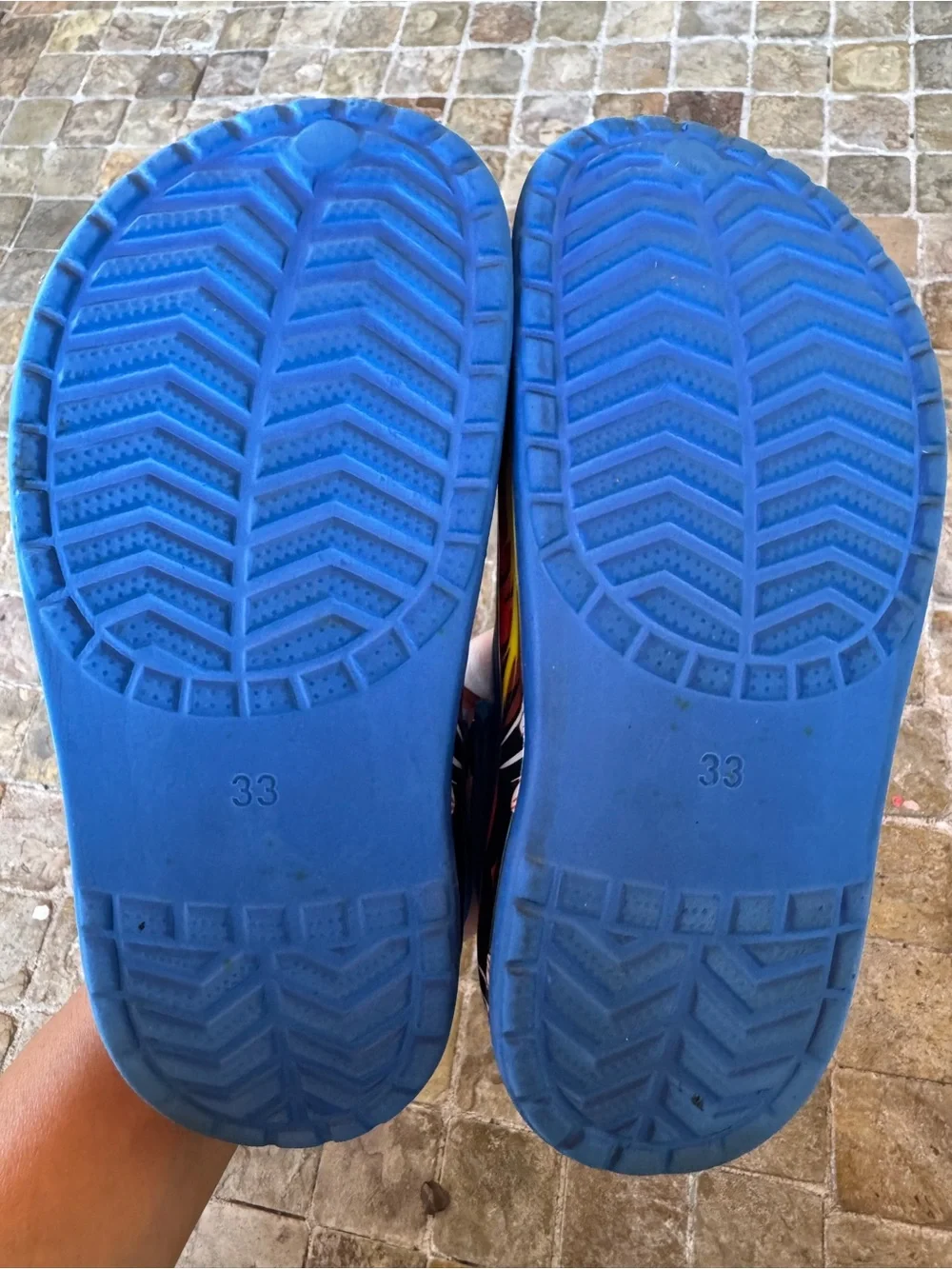 Kids Blue Slip-On Clogs with light